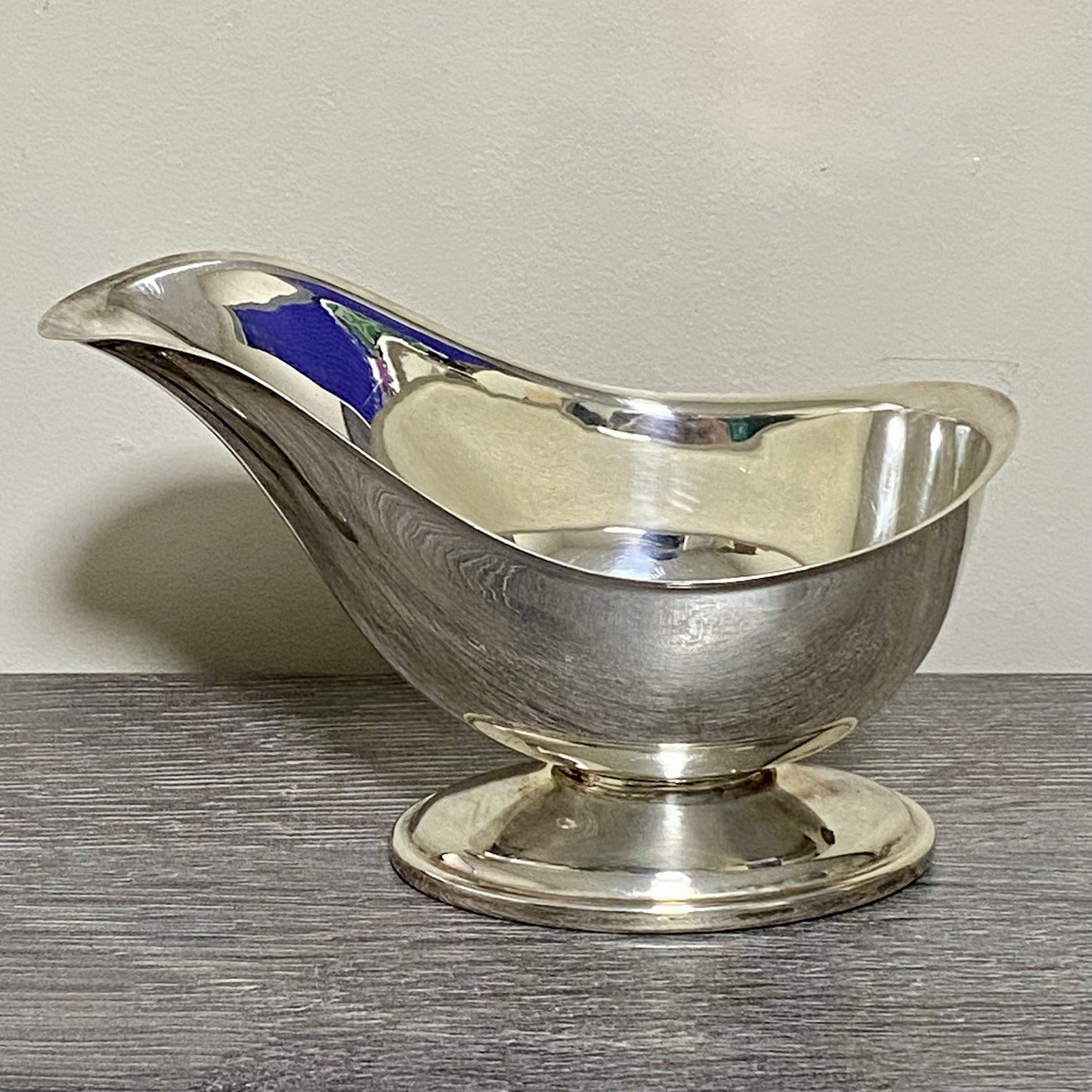 Vintage Silverplate Gravy Sauce Boat Retro Art Silver Plate Broken Handle Spares