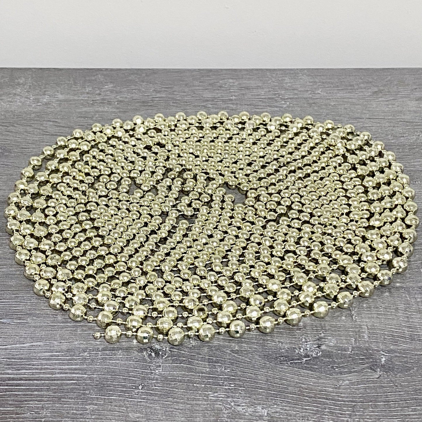 Christmas Tree Gold Shiny Beads Balls Long Length 2 Styles Xmas Decorations