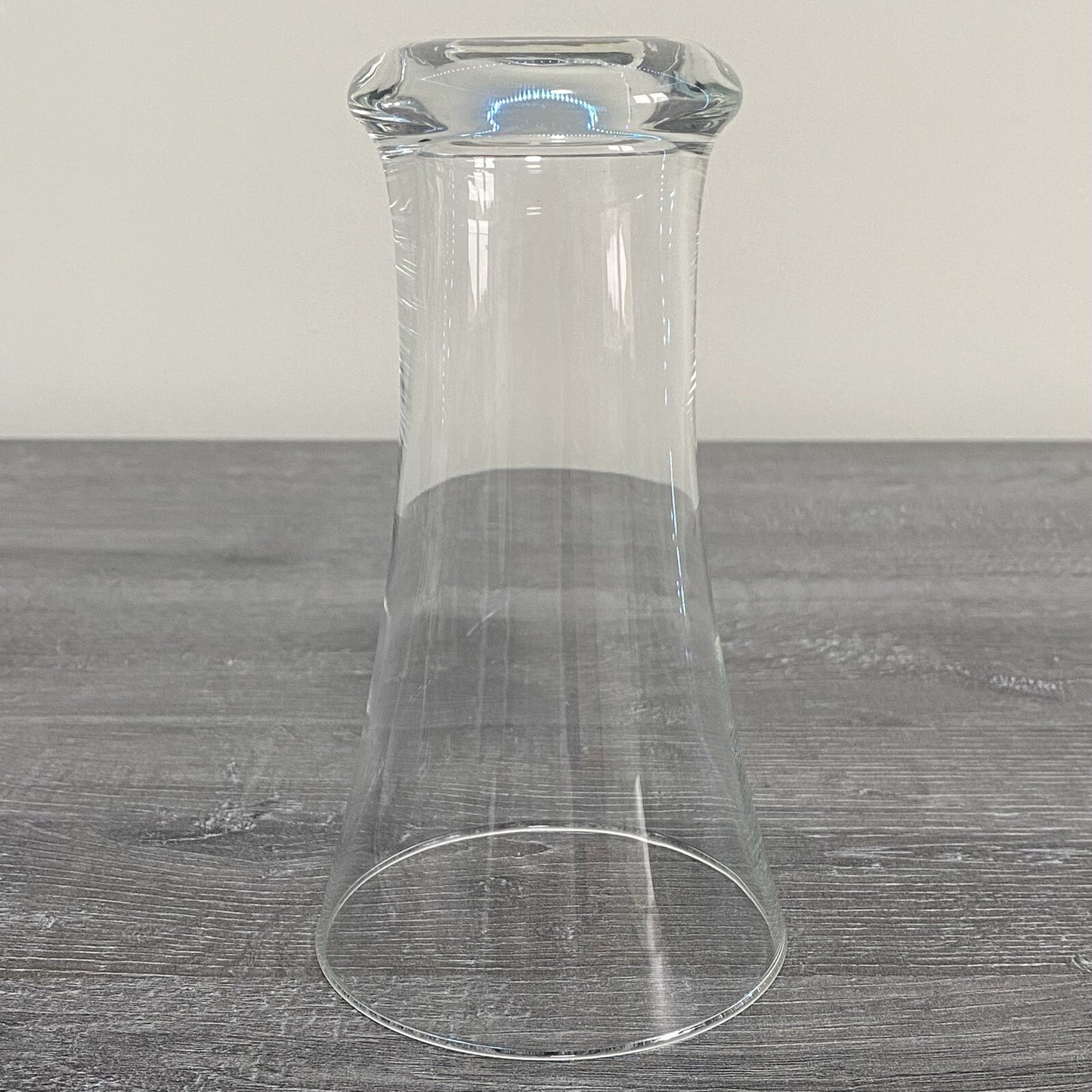 Single Beer Juice 6.5” Drinking Glass Flared V Shape Unmarked