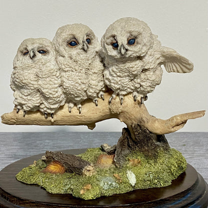 Country Artists Baby Owlets Owls CA 536 Stratford Upon Avon Handmade Ornament